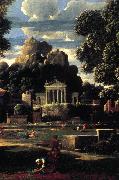Landscape with the Gathering of the Ashes of Phocion (detail) af, POUSSIN, Nicolas